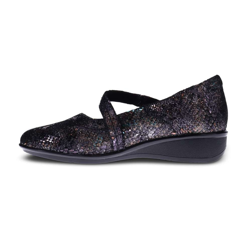 Bonn Mary-Jane - Black Metallic Python