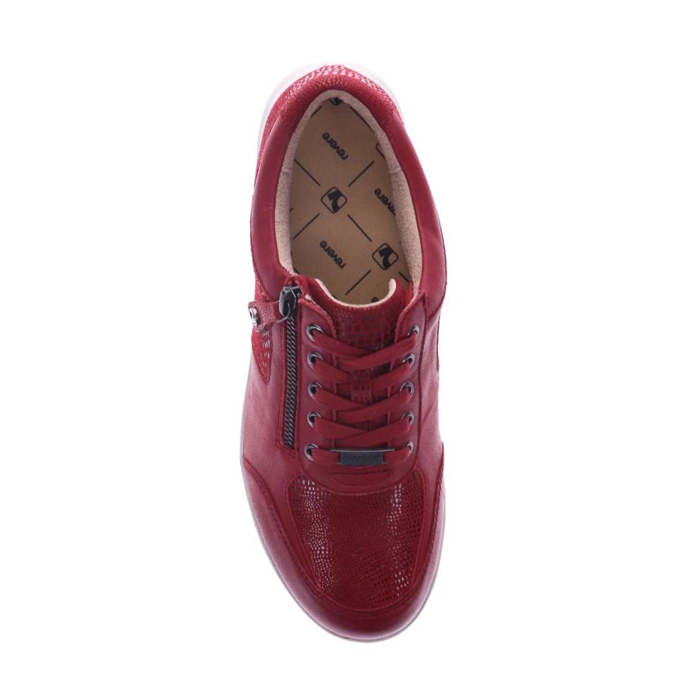 Boston Zip Sneaker - Cherry Lizard