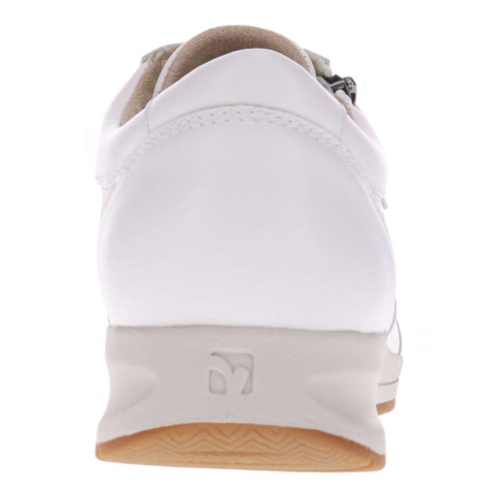 Boston Zip Sneaker - White Perf