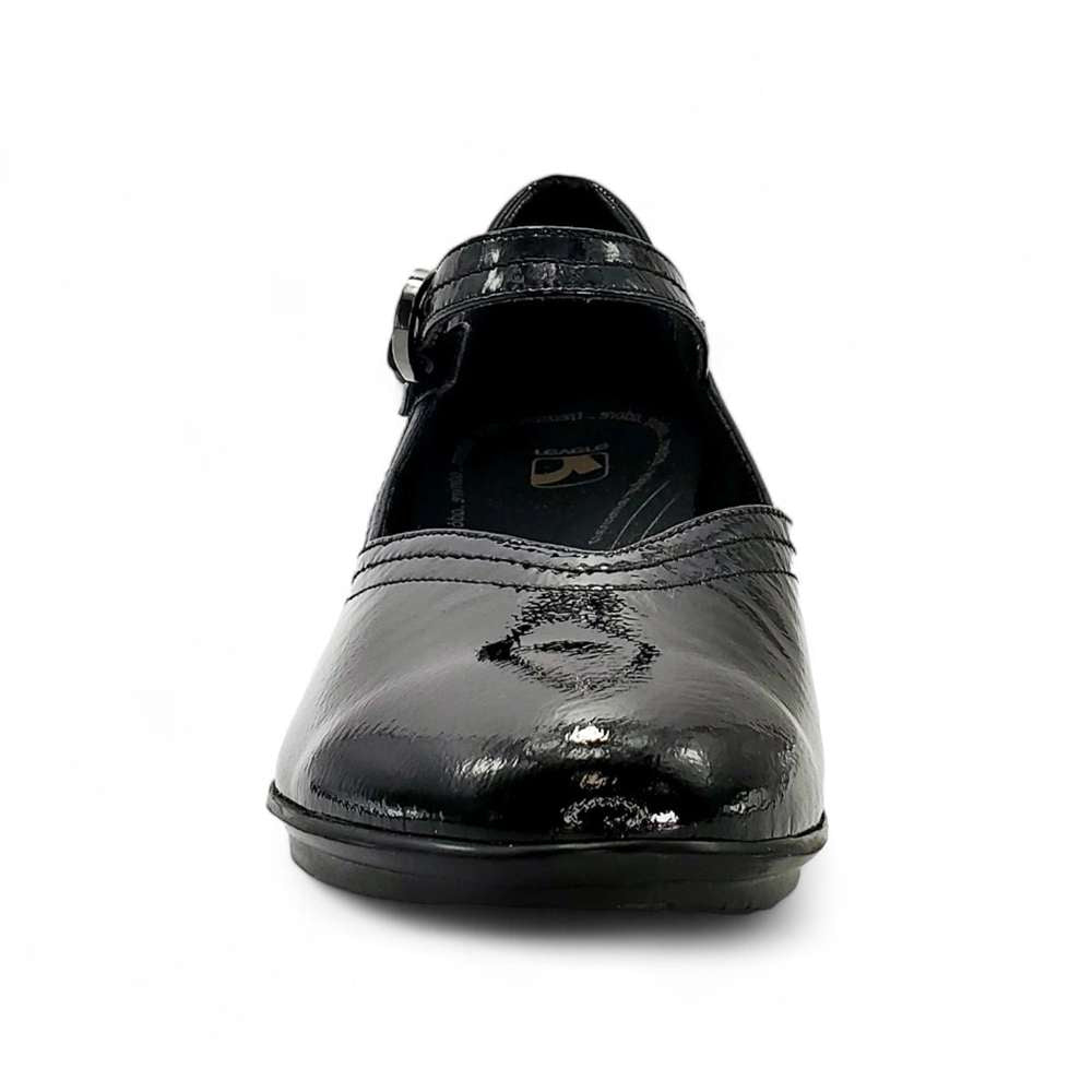 Narita Mary Jane Flats - Black Patent