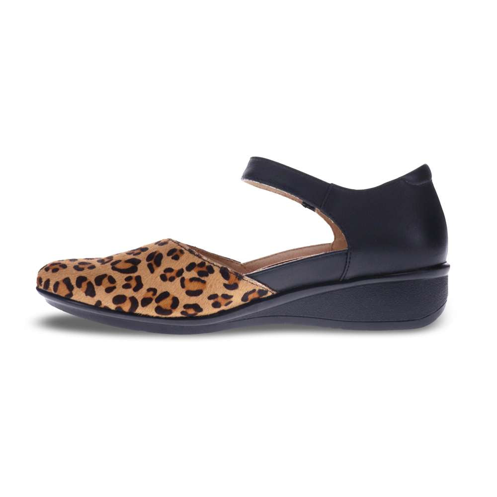 Osaka Mary-Jane - Black/Leopard