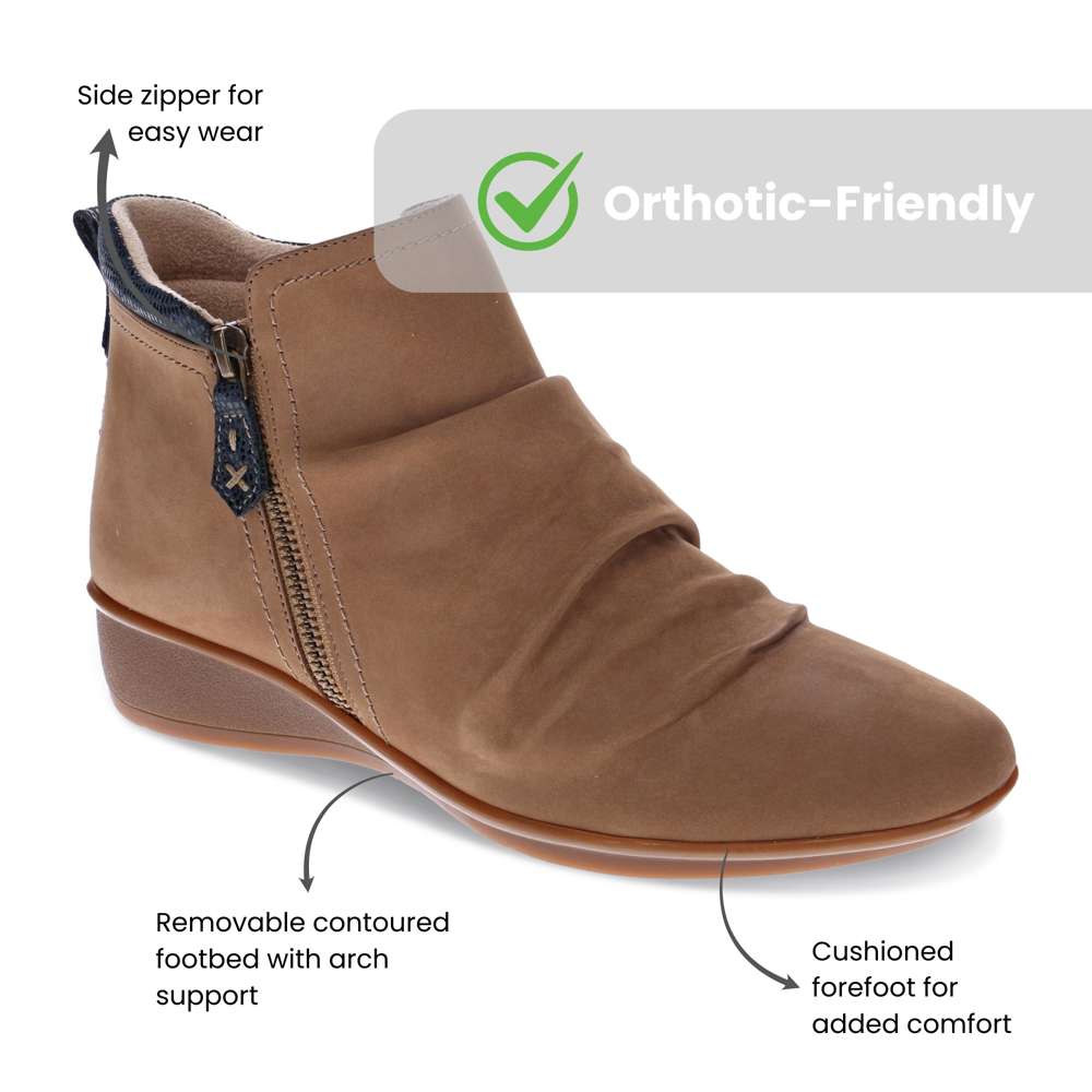 Plymouth Boots - Toffee Nubuck/Navy Lizard