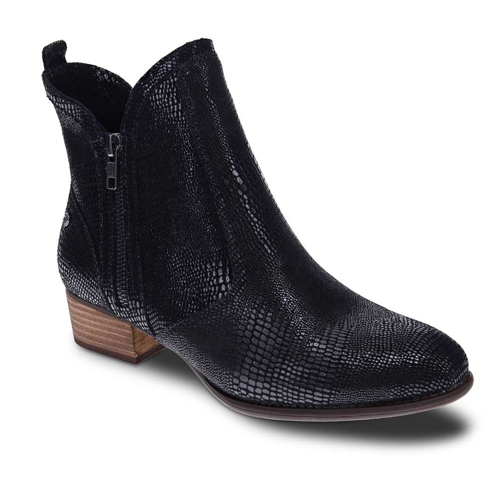 Siena Bootie - Black Lizard