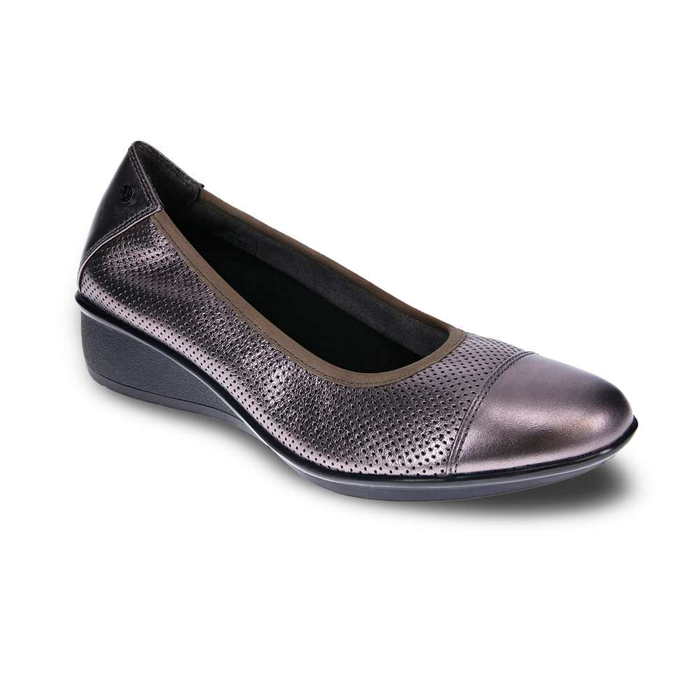 Verona Ballet Wedge - Gunmetal