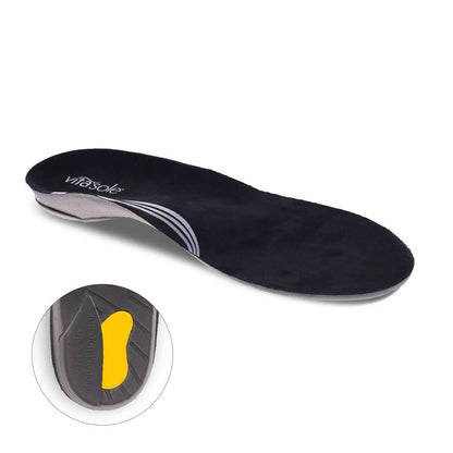 Comfort Full Length Orthotic Insoles - Black
