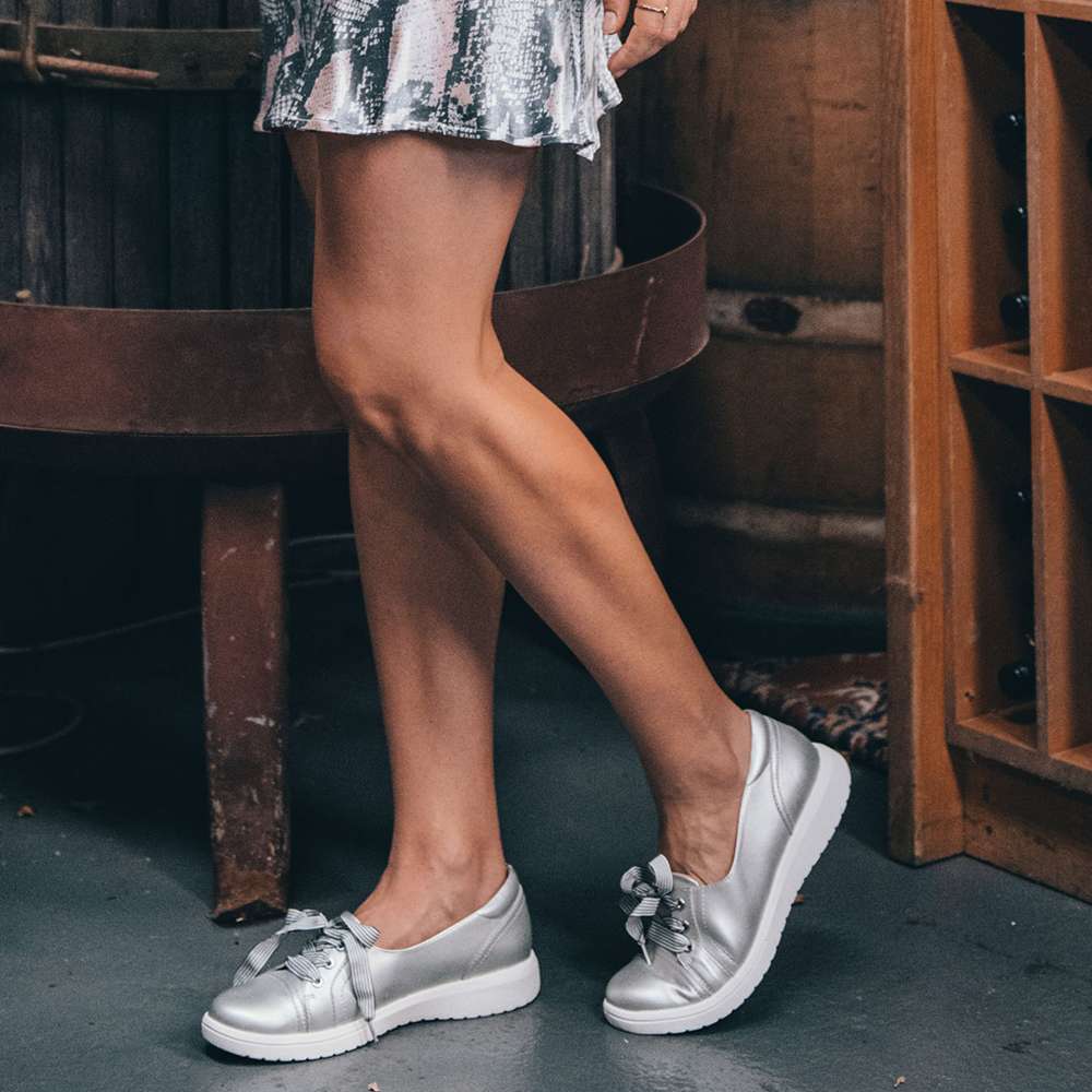 Bridgette Slip-On Sneaker - Silver