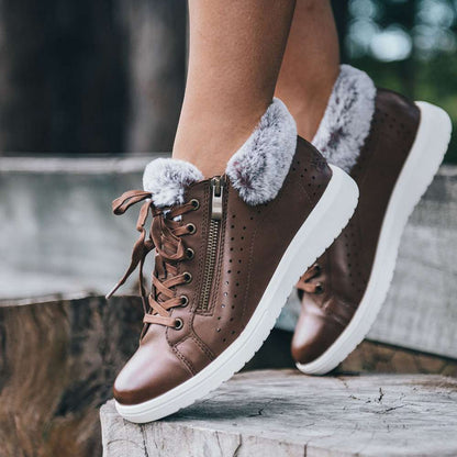 Bubbles Zip Bootie - Chocolate