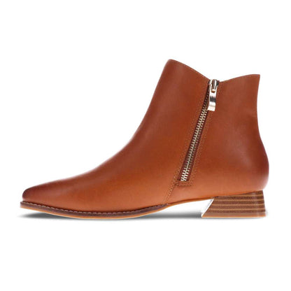 Felicity Ankle Boot - Dark Tan