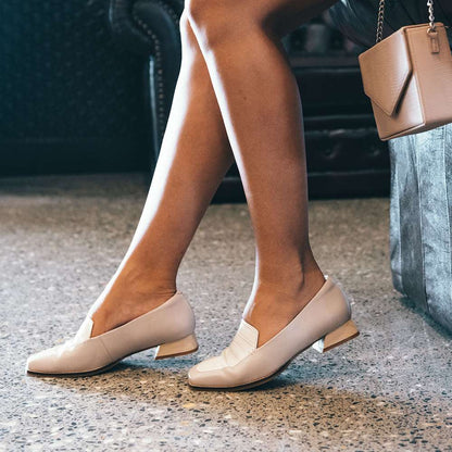 Fran Loafer - Light Grey/Winter White Croc