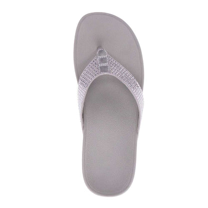 Allora Toe Post Sandal - Silver