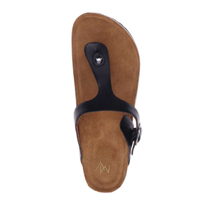 Brooke Toe Post Sandal - Black