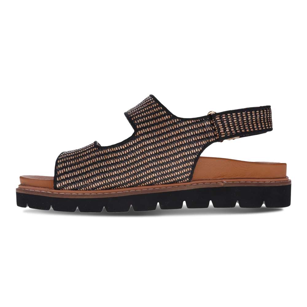 Dakota Sandal - Black Raffia