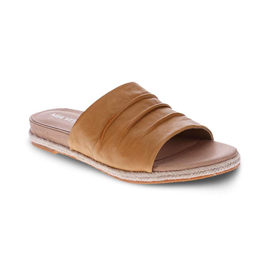 Elle Slide Sandal - Tan