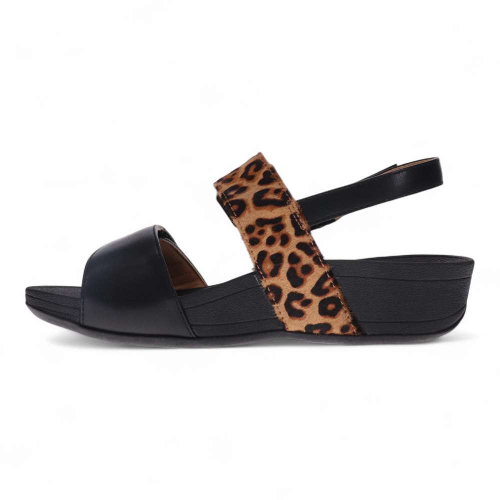 Florini Platform Sandal - Black Leopard