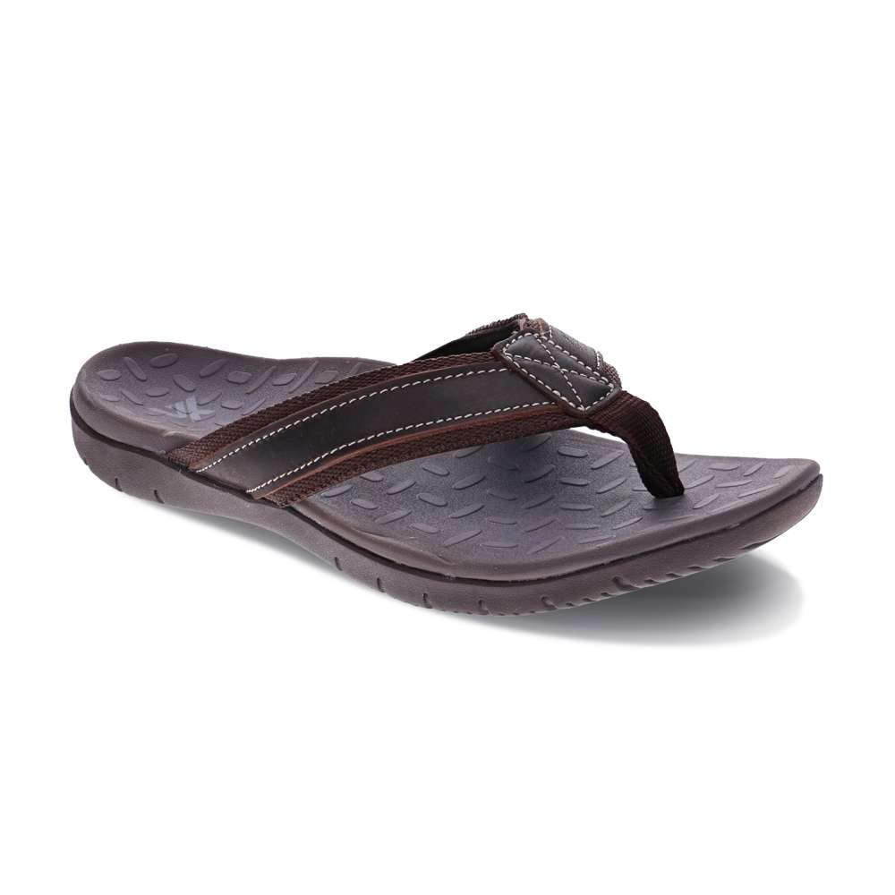 Focus Men's Toe Post Sandal - Brown