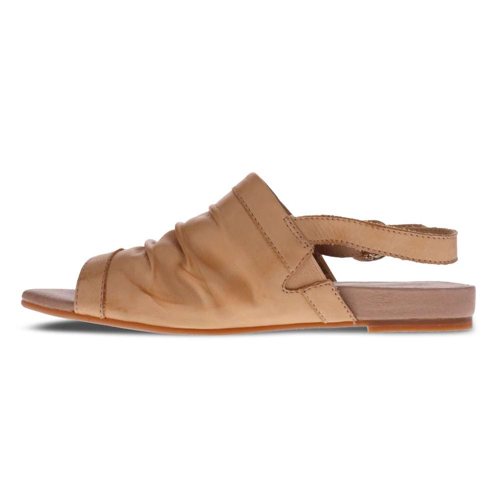 Mandy Flat Sandal - Almond
