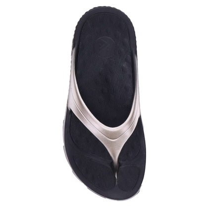 Vitality Toe Post Sandal - Black/Silver