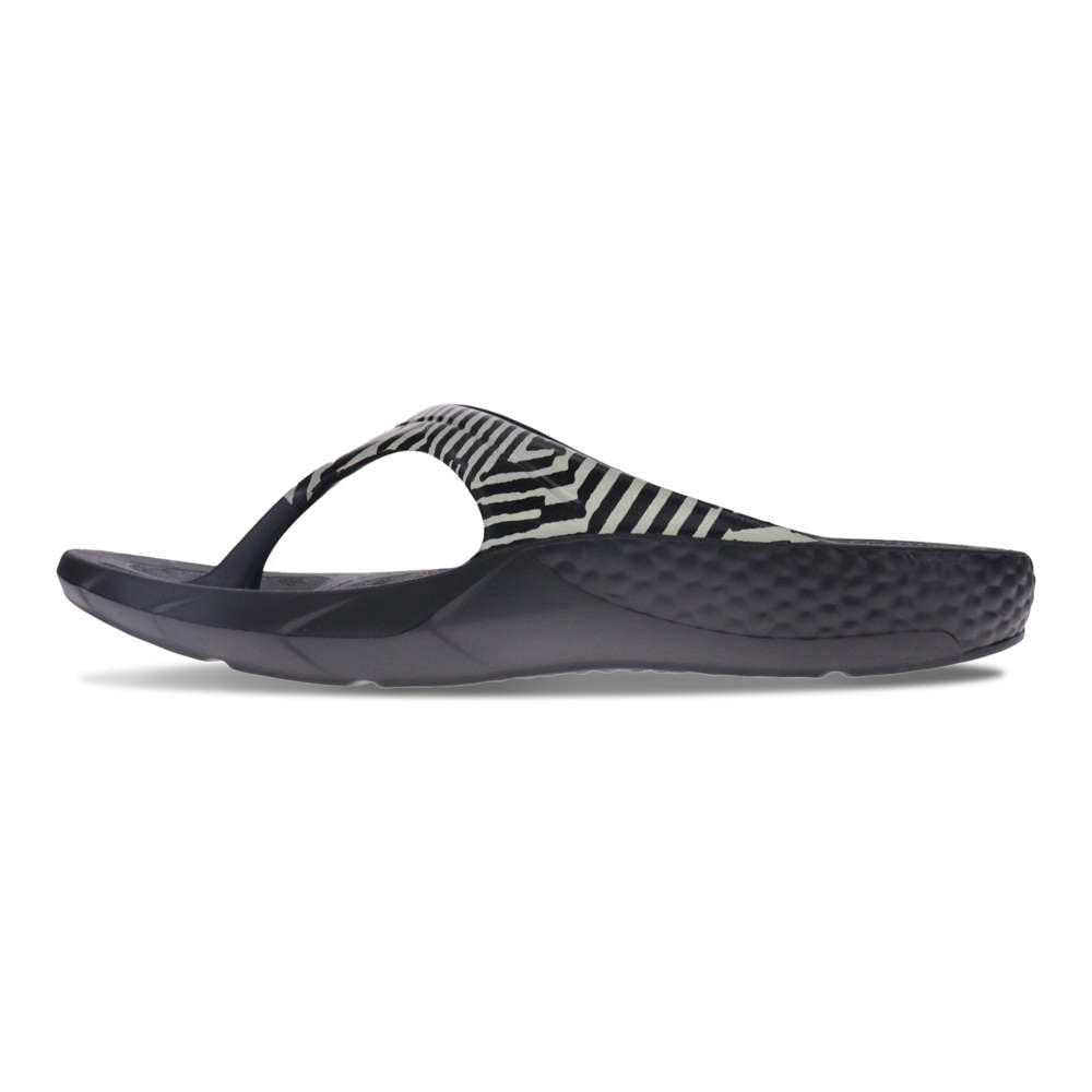 Vitality Toe Post Sandal - Black Zebra