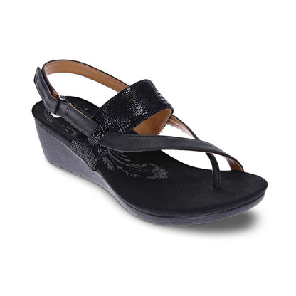 Honolulu Backstrap Wedge - Onyx/Black Lizard