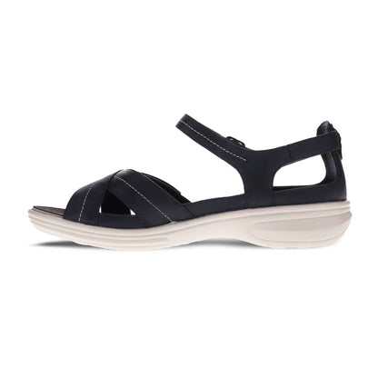 Lucea Sandal - Black French/ White