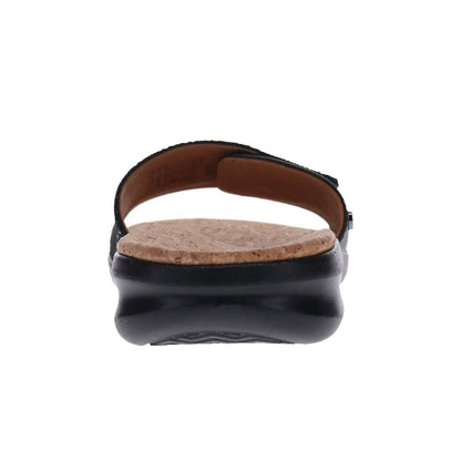 Macau II Slide Sandal - Black Lizard