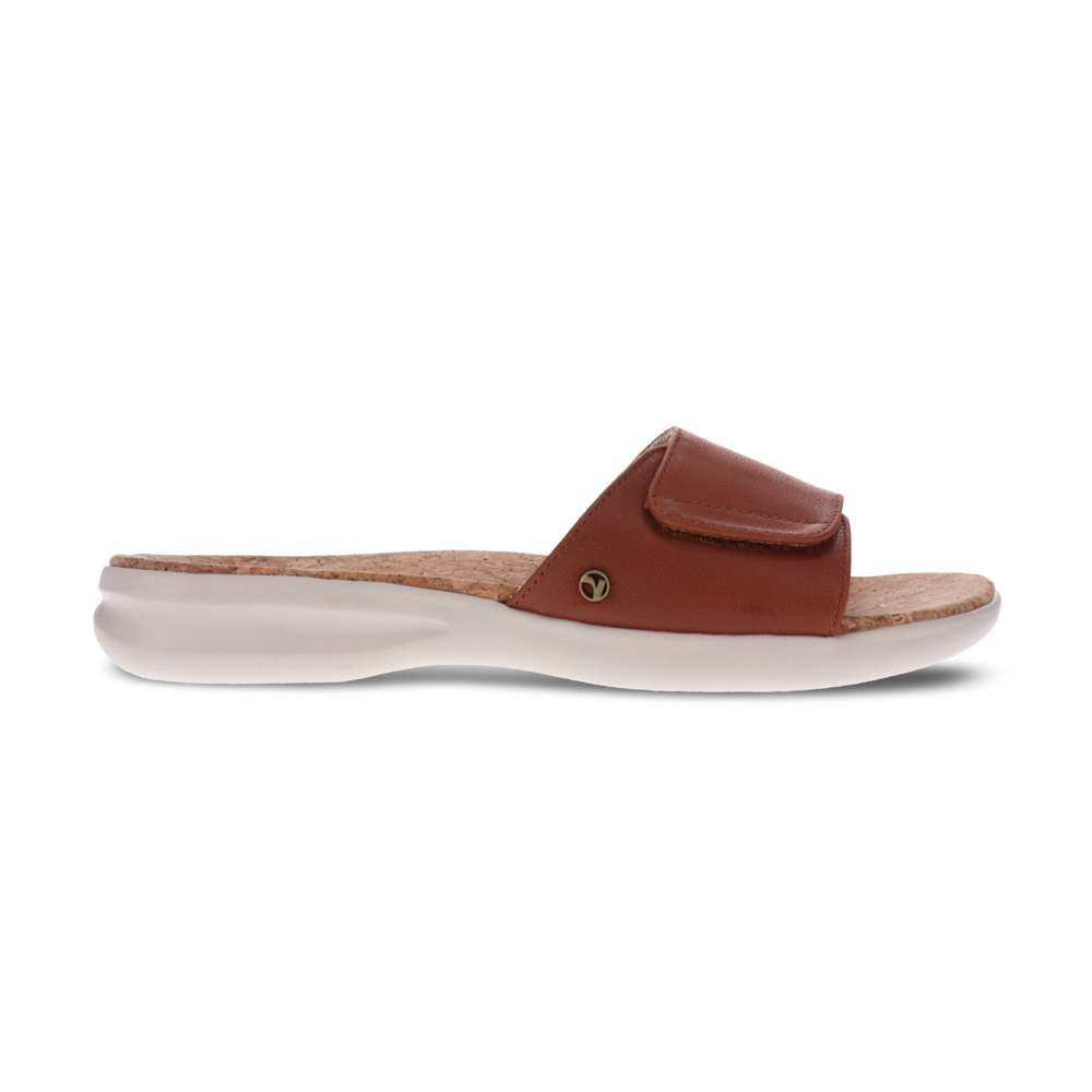 Macau Slide Sandal - Cognac