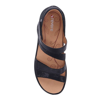Mauritius Sandal - Black French/Lizard