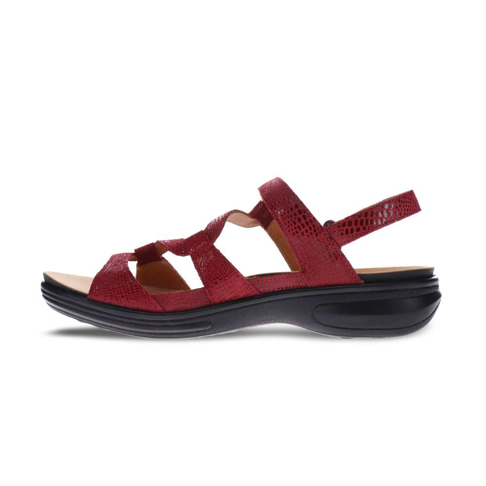 Miami Adjustable Sandal - Cherry Lizard