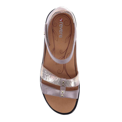 Negara Sandal - Champagne/Metallic Interest