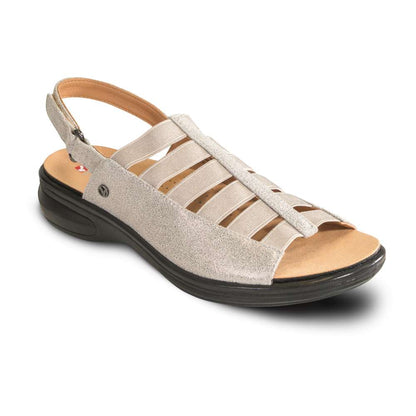 Olympia Elastic Sandal - Gold Wash