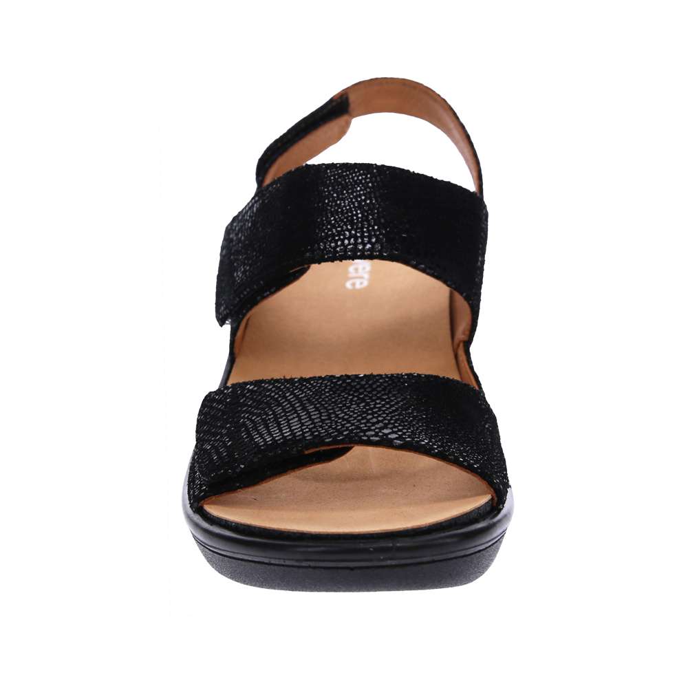 Rosario Wedge - Black Lizard
