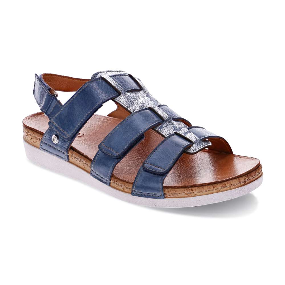 Santorini Gladiator Sandal - Denim