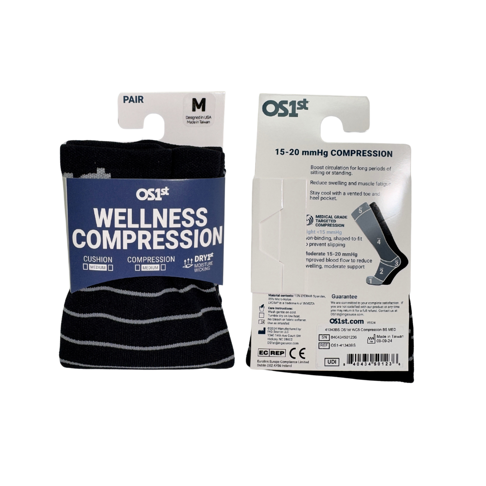 Travel Wellness Compression Socks - Natural