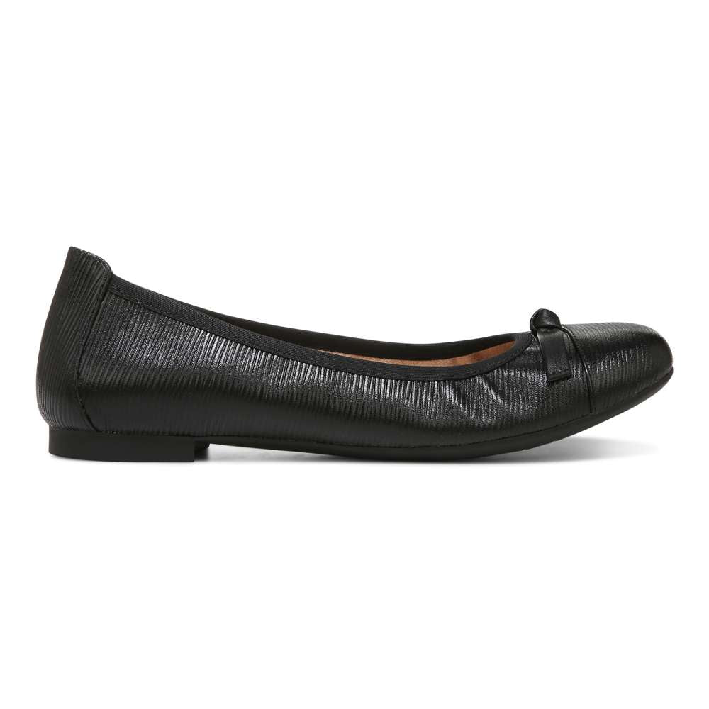 Amorie Ballet Flat - Black Wavy