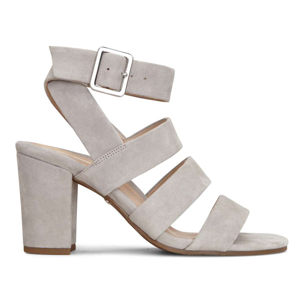 Blaire Heeled Sandal - Light Grey