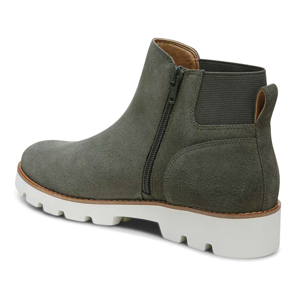 Brionie Chelsea Boot - Olive Suede