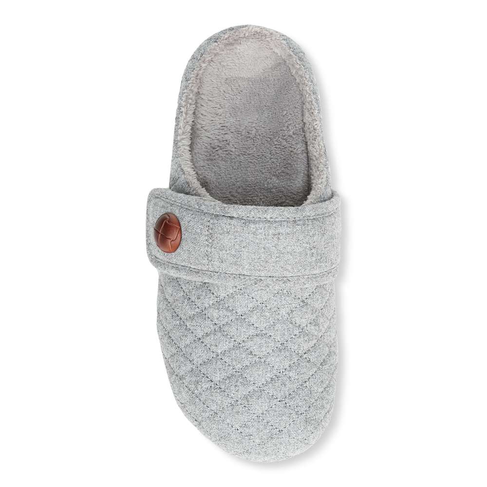 Carlin Mule Slipper - Light Grey