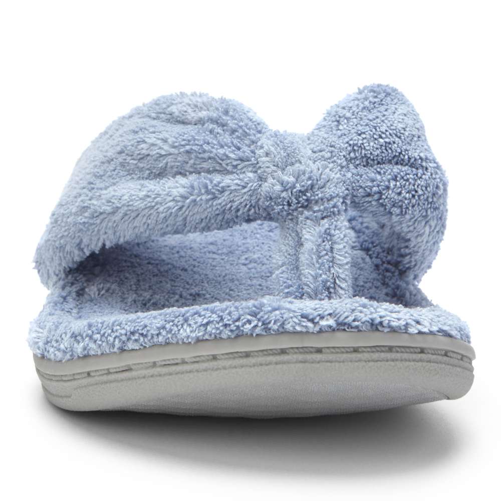 Gracie Toe Post Slipper - Blue