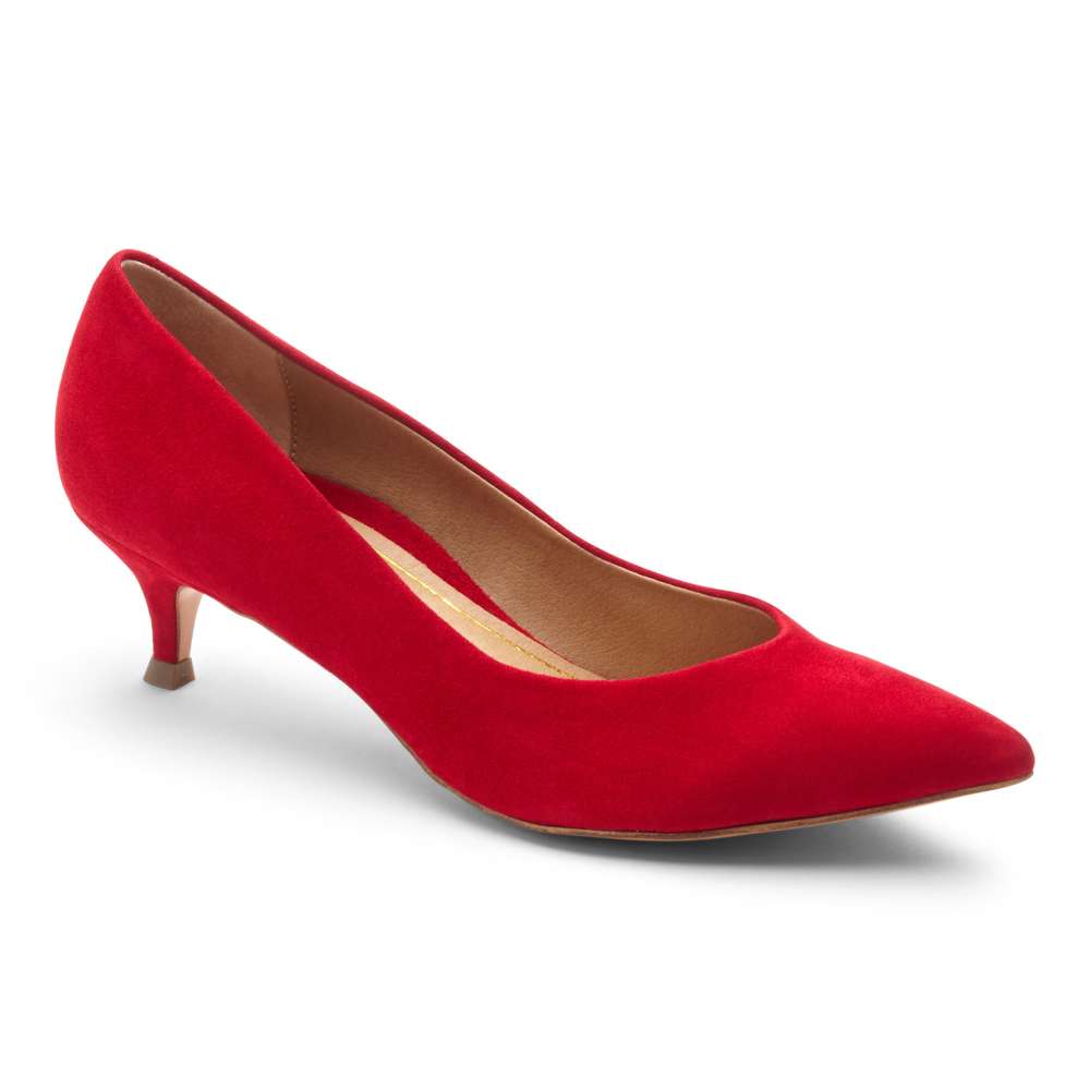 Josie Kitten Heel - Red