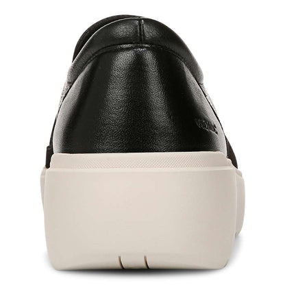 Kearny Platform Slip-On Sneaker - Black Leather