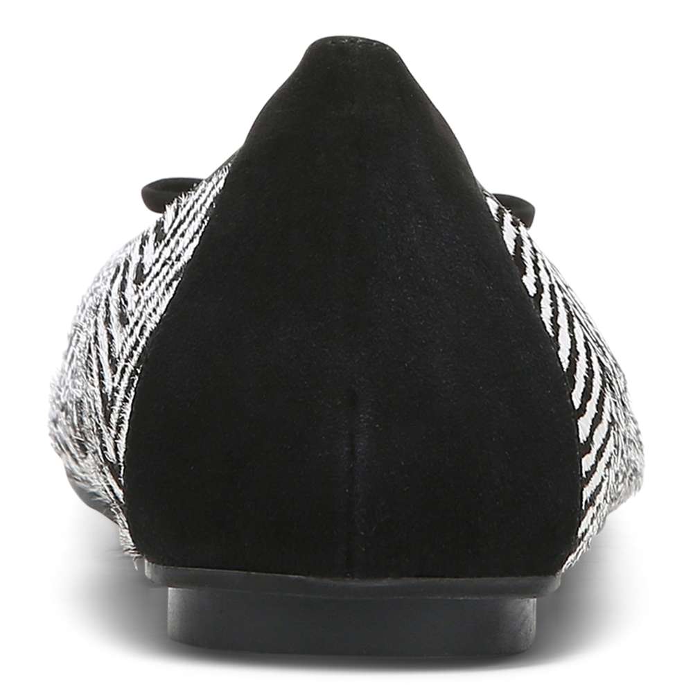 Minna Ballet Flat - Black/White