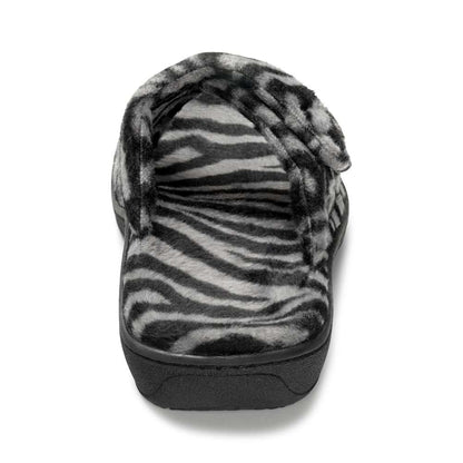 Relax Slipper - Dark Grey Zebra
