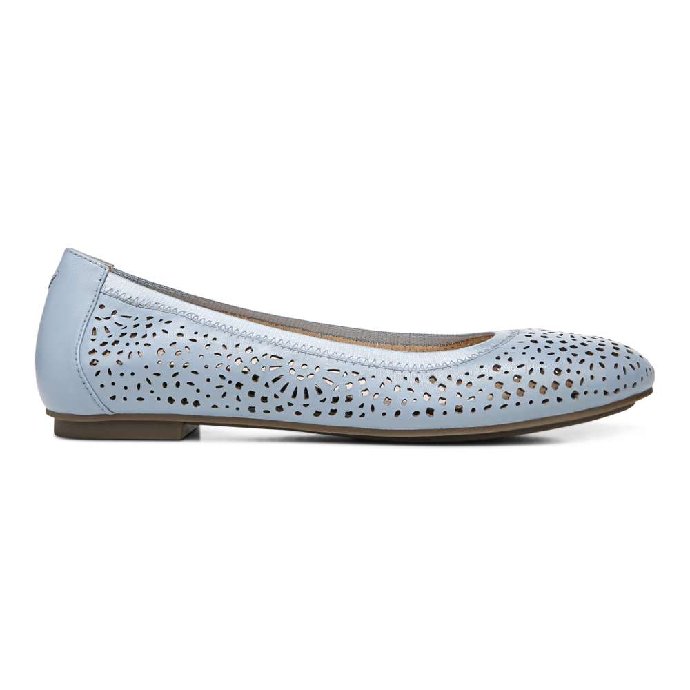 Robyn Perf Flat - White/Blue