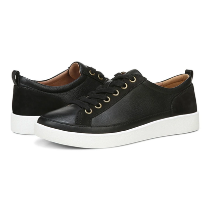 Winny Lace-Up Sneaker - Black Leather Nubuck