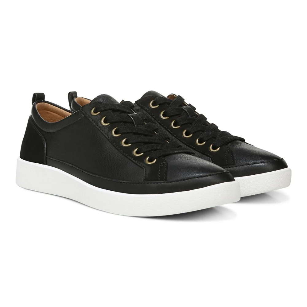 Winny Lace-Up Sneaker - Black Leather Nubuck