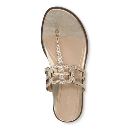 Alvana Toe Post Sandal - Gold