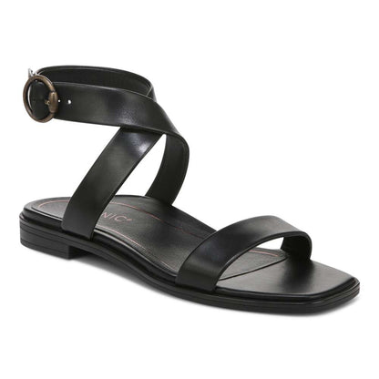 Anaya Sandal - Black Leather