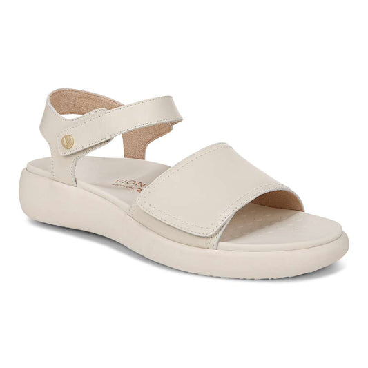 Awaken Recovery Sandal - Cream Leather
