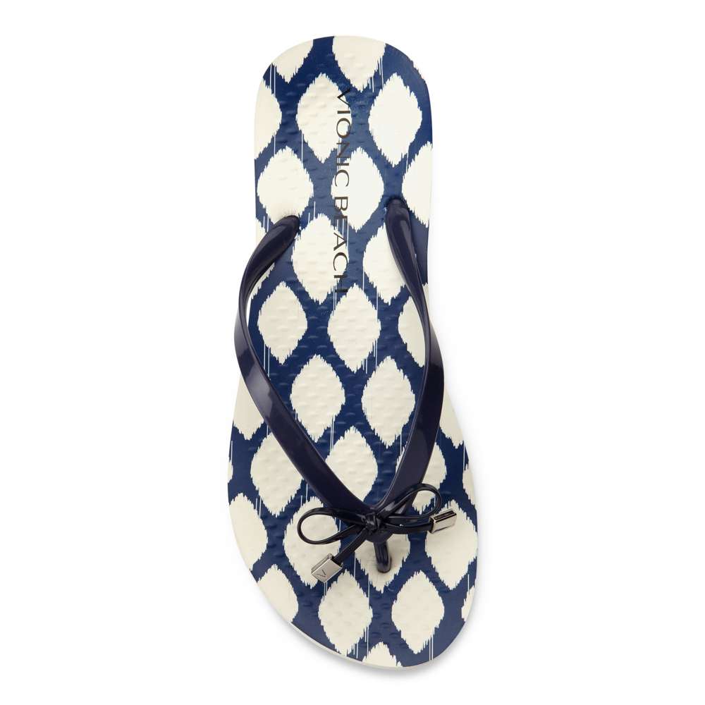 Bells Toe Post Sandal - White/Navy