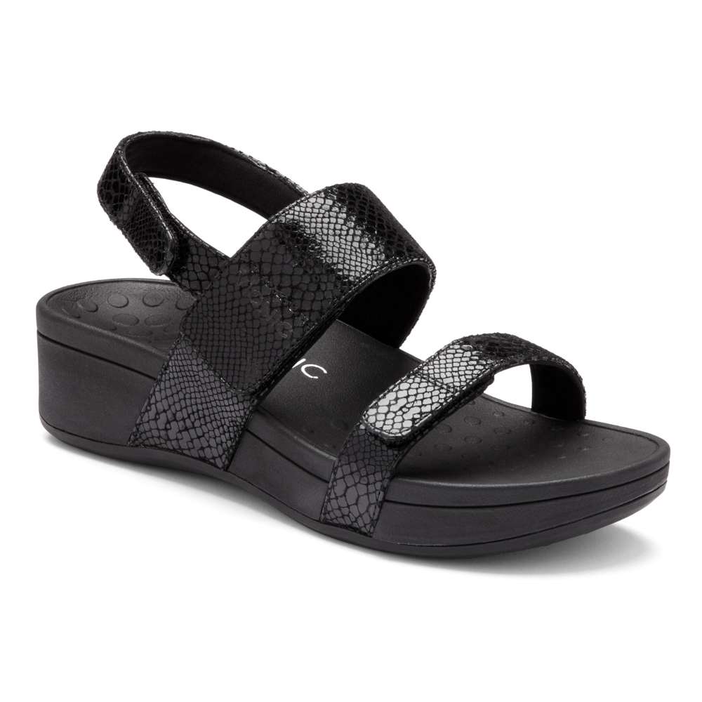 Bolinas Platform Sandal - Black Snake